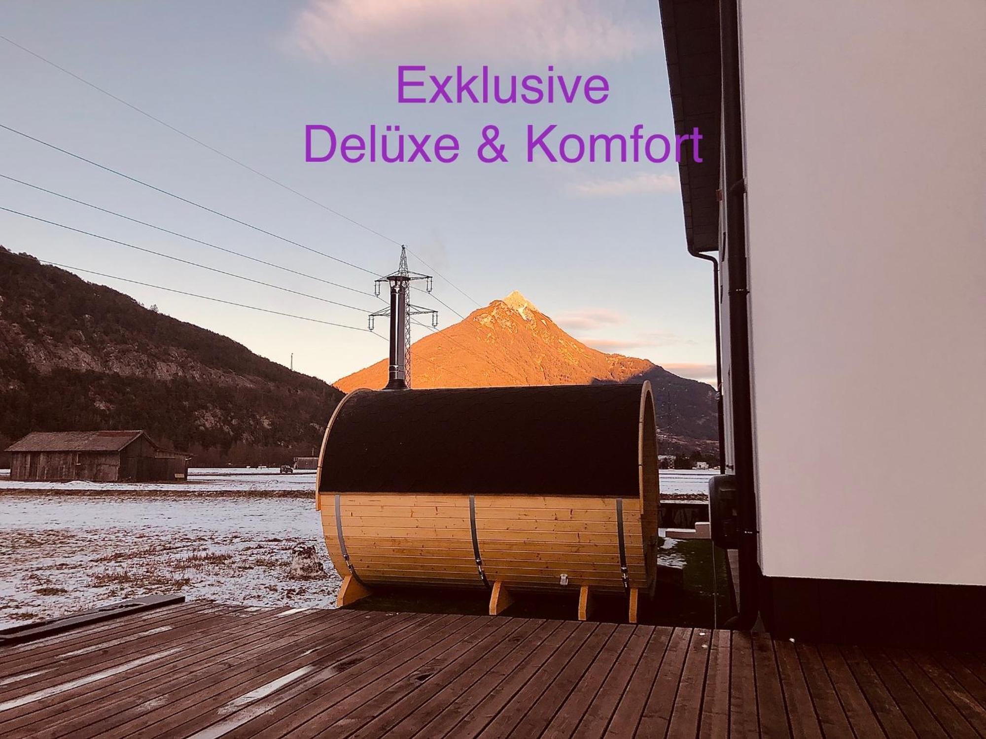Deluxefort Fuer 10 Gaeste Mit Eigenem Whirlpool Und Fasssauna Imst Extérieur photo